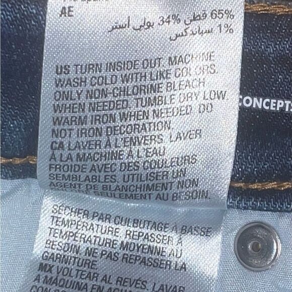 INC Womens High-Rise Studded Skinny Jeans Indigo Embellished 4/27 NWT - Picture 5 of 6